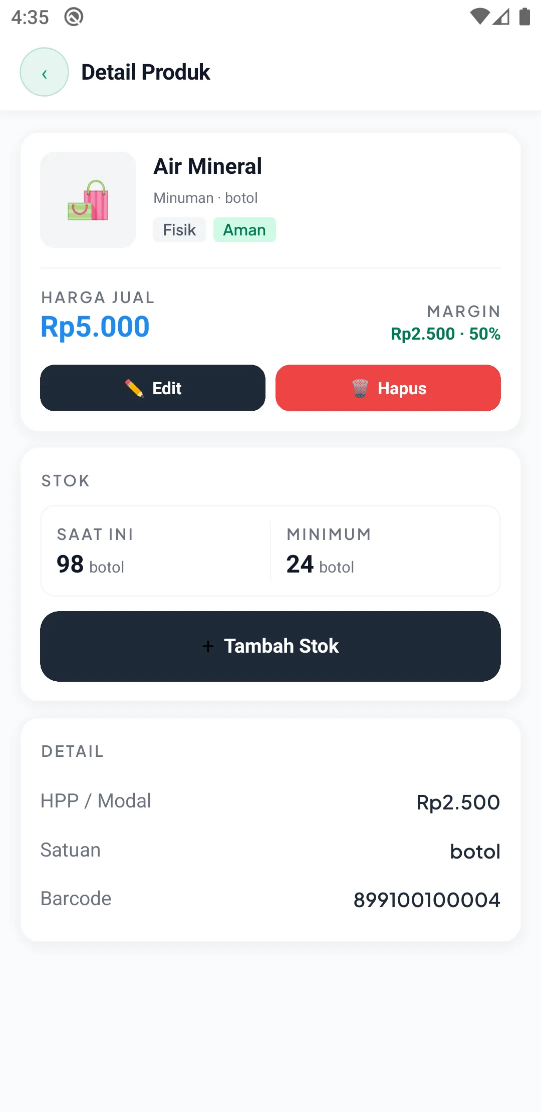 Detail produk HP