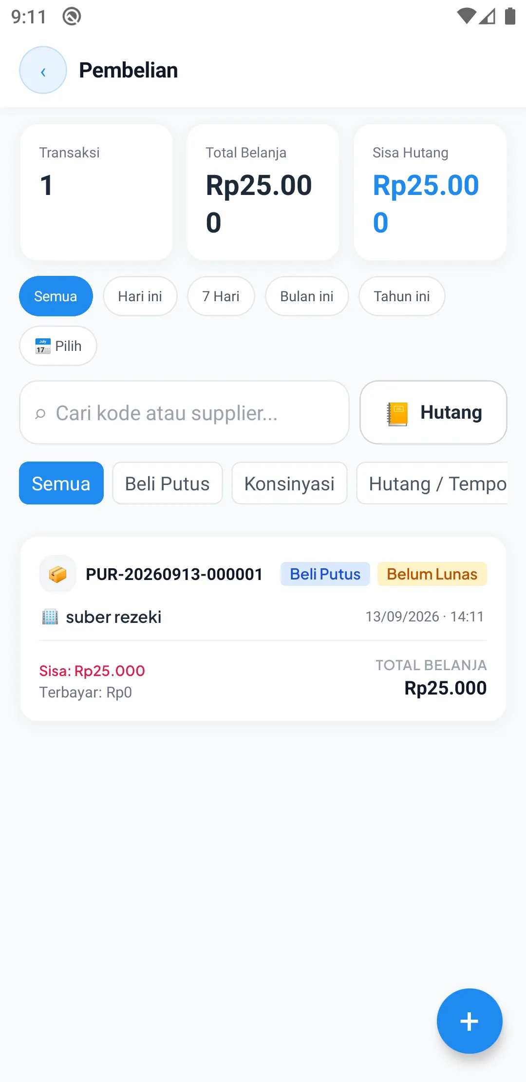 Pembelian HP