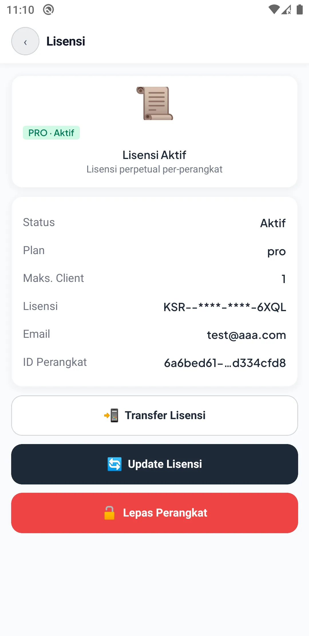 Lisensi HP