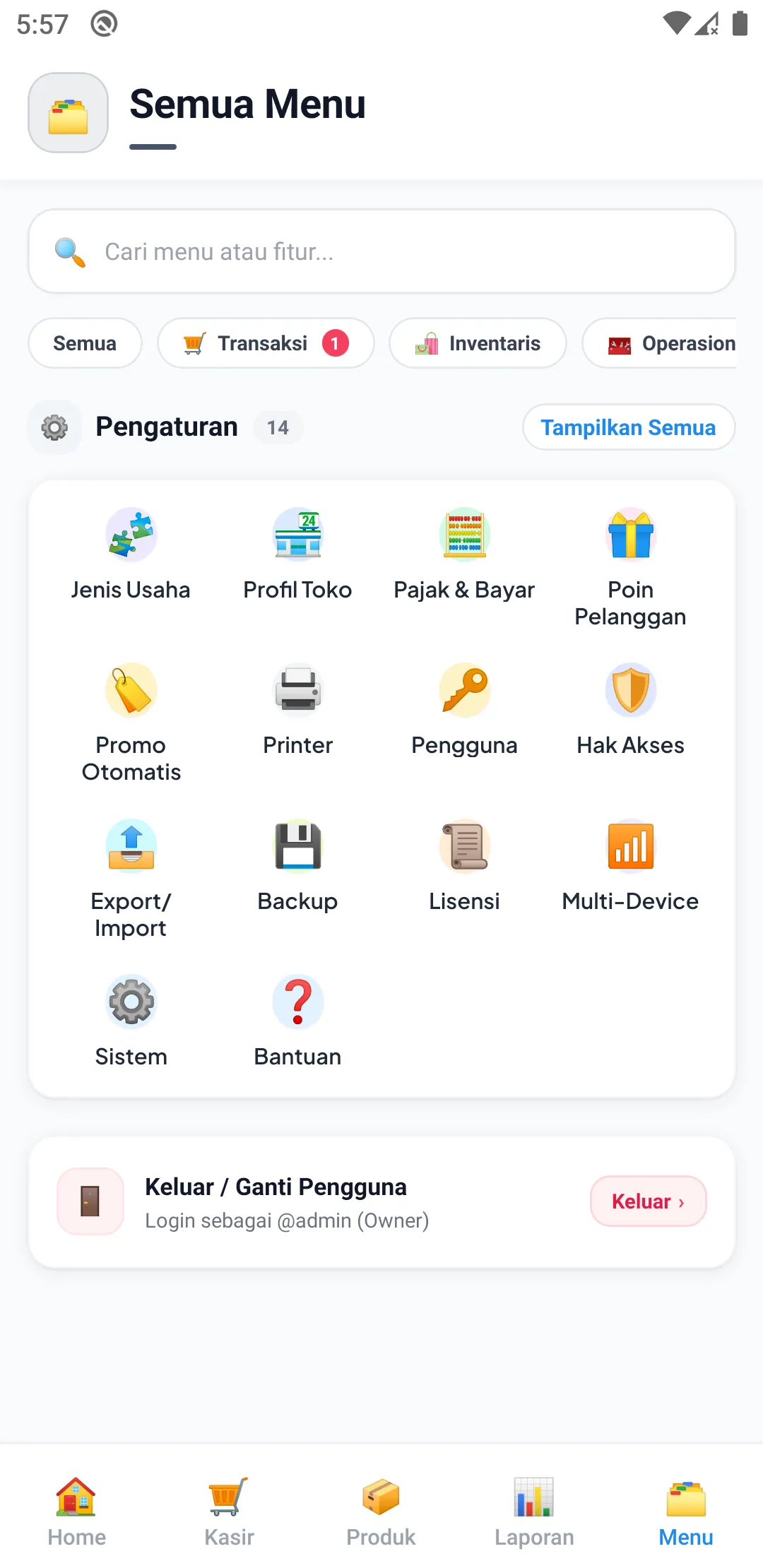Pengaturan HP